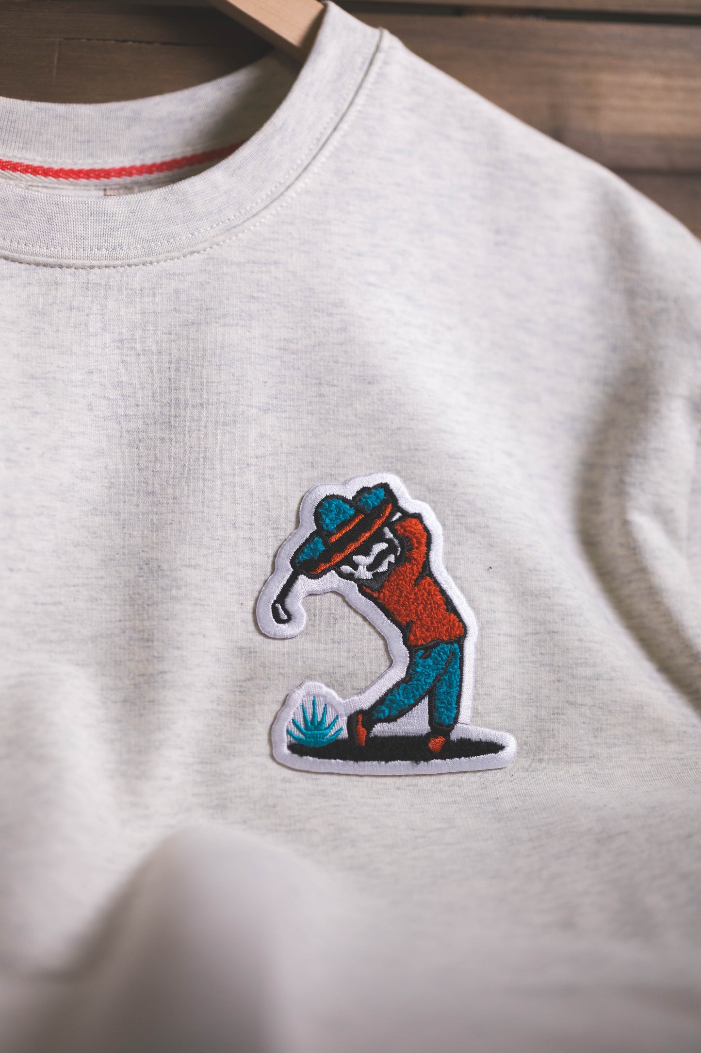 Imperial Vintage Chenille Patch Crew Sweater