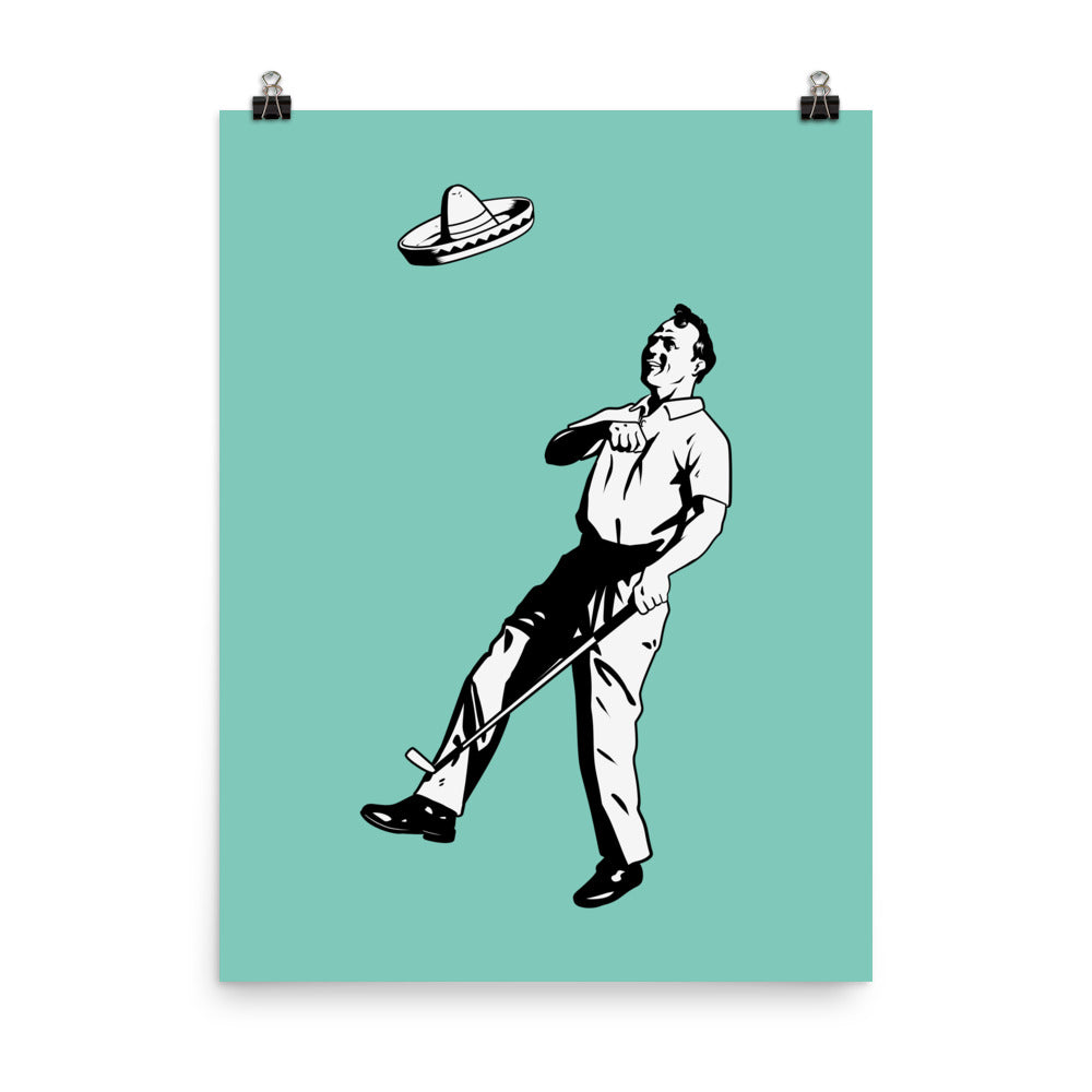 El Arnie Print - Teal