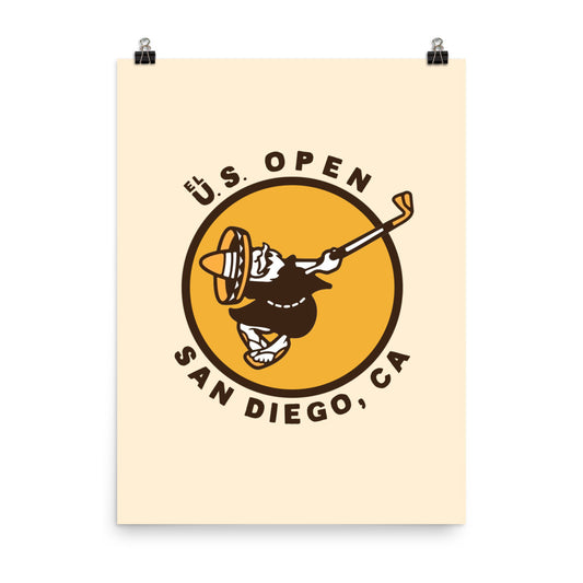 Almigos x 121st EL U.S. OPEN "Padres" Poster